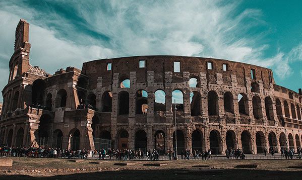 Majestic Colosseum standing proud in Rome.